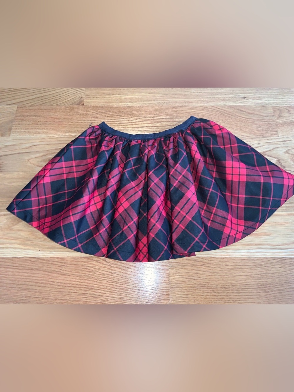 Koala Kids Girls Plaid Holiday Skirt Pink Navy Full Twirl Skirt Size 2T